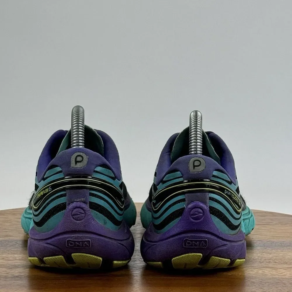 Womens Brooks Pure Cadence 5‎ Black Athletic Running Sneakers Shoes Size 7.5 B